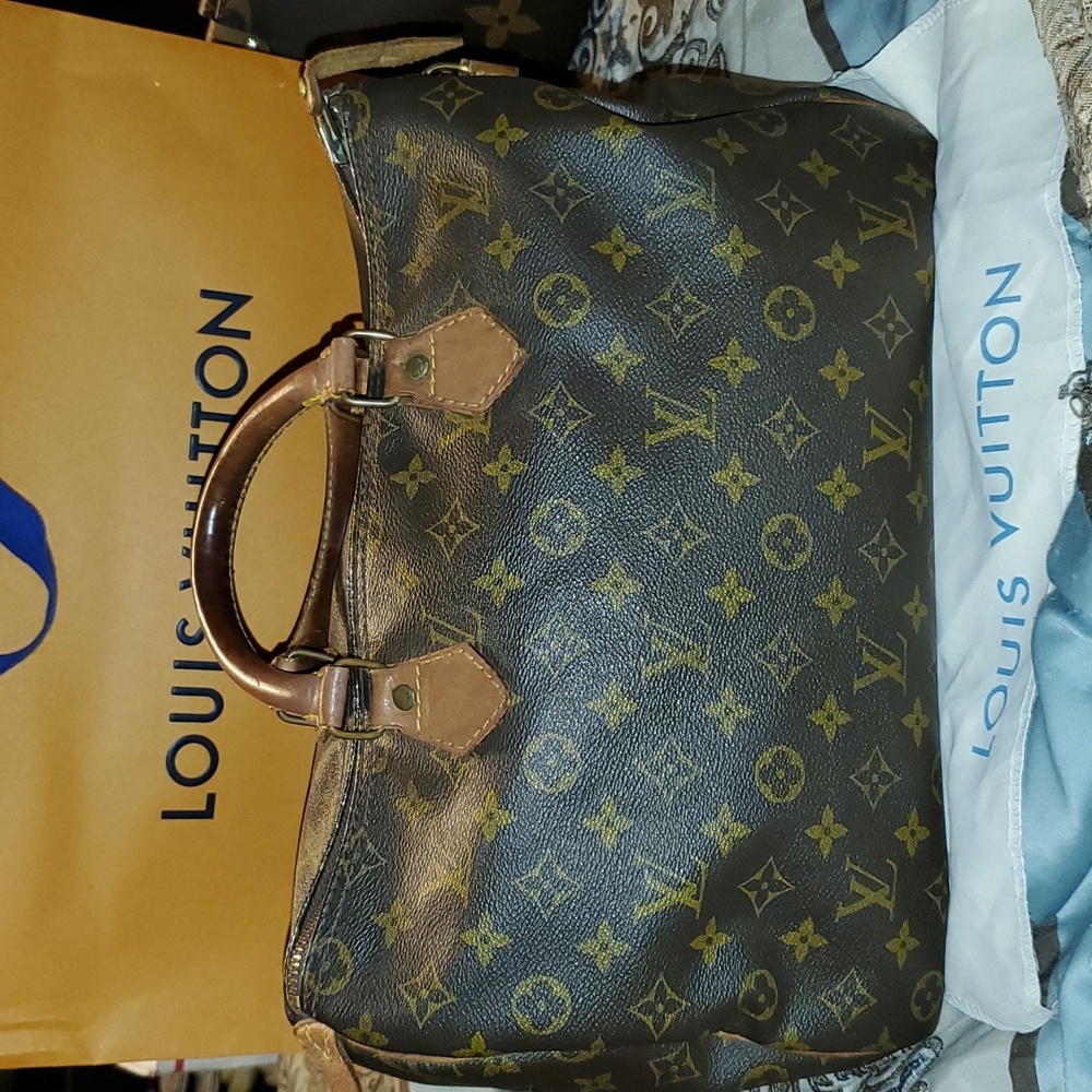 Authentic Vintage Louis Vuitton Monogram Speedy 30 GUC - Picture 2 of 10
